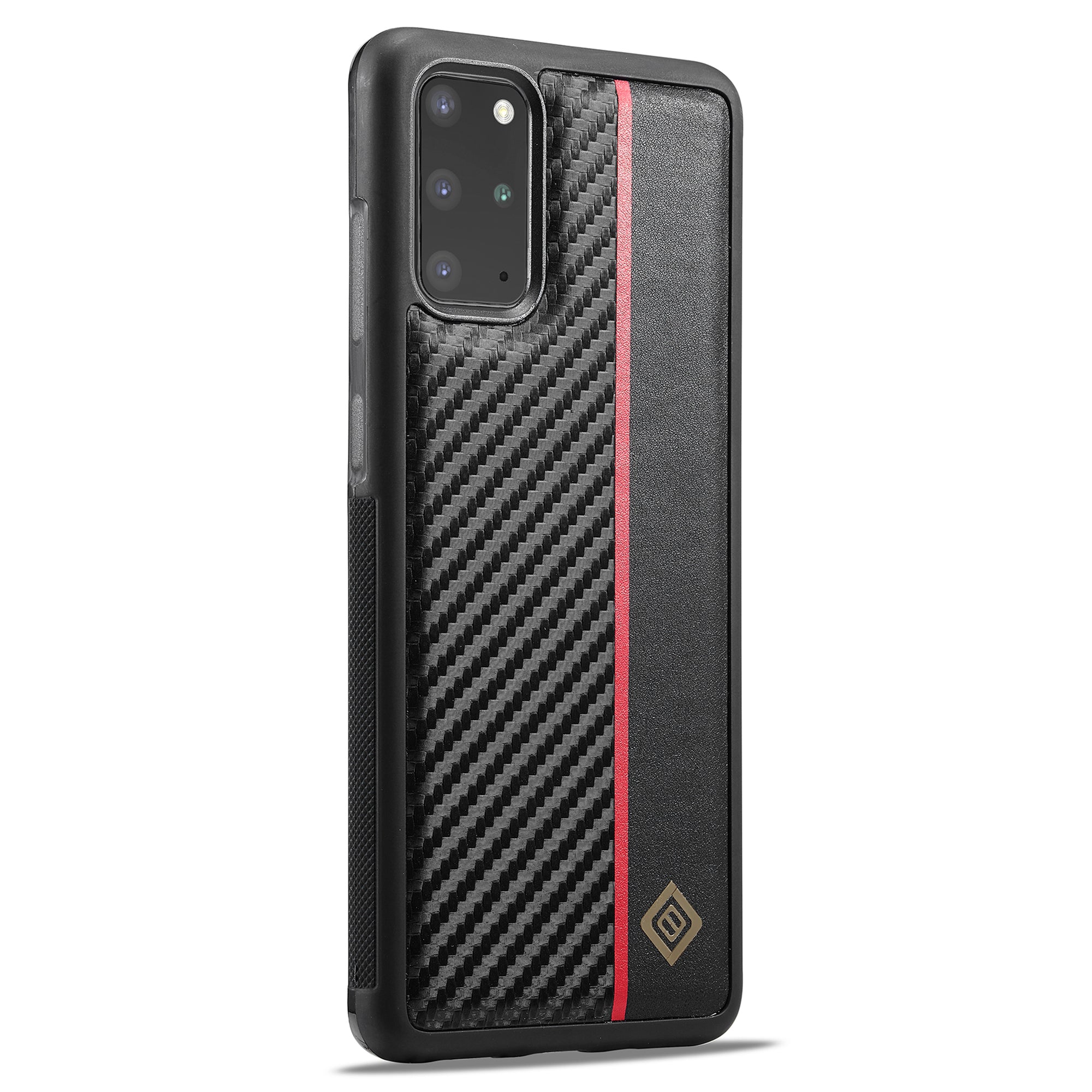 LC.IMEEKE For Samsung Galaxy S20 Plus 4G / 5G Phone Cover Carbon Fiber Texture Leather+TPU+EVA Back Case LC.IMEEKE For Samsung Galaxy S20 Plus 4G / 5G Phone Cover Carbon Fiber Texture Leather+TPU+EVA Back Case